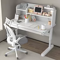 Modern Children's Study Table and Chair Combination Desk and Chair Lifting Table and Chair Study Table Desk 3d model