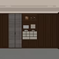 Modern Wardrobe Design With Wooden Sliding Doors And Storage Shelves
