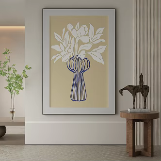 modern decorative painting 3d model
