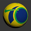 Nike Yellow Blue Green Soccer Ball With Classic Stripe Design And Durable Sports Material