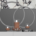 Modern Candle Ornament Candlestick 3d model