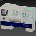 CNC Machine Tool CK6136 Central China CNC Lathe Virtual Simulation 3d model