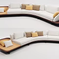 Modern Multiplayer Sofa 3d model