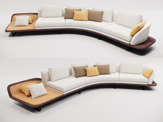 Modern Multiplayer Sofa 3d model