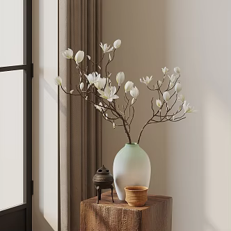 potted plant floral potted plant potted plant ornaments potted orchid 3d model