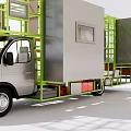 RV Structure RV Interior Display Car 3d model