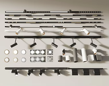 Modern Spotlight Downlight Spotlight 3d model