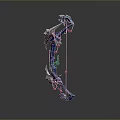 Crossbow Mechanical Crossbow Shift Bow and Arrow Shoot Far Equipment Weapons High-tech Crossbow 3d model