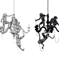 Art Monkey Chandelier 3d model
