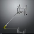 Industrial Metal Frame Equipment With Long Rod And Yellow Tip