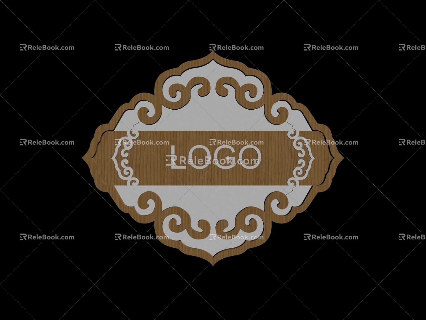 Shop sign doorplate 3d model