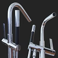 Modern Chrome Faucet Design With Tall Spout Handheld Sprayer And Sleek Polished Finish