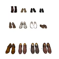 Various Stylish Shoes In Different Colors And Casual Designs For Daily Wear