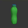 Modern Green Water Bottle Featuring Smooth Curved Design and Secure Lid