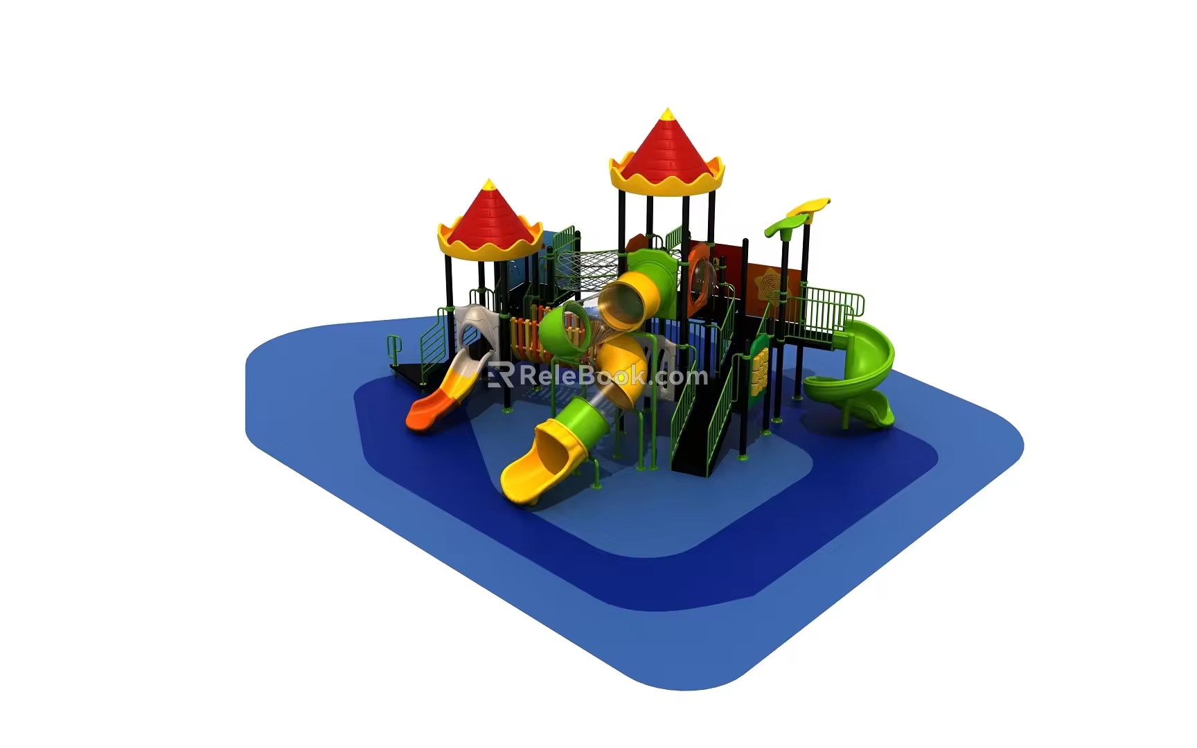 Modern slide play combination 3d model