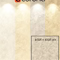 Decorative Plaster Components With Textured Beige Finish And Panel Designs