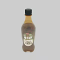 MAX YAMA Brown Beverage Bottle With Green Cap And Liquid Content 3d model