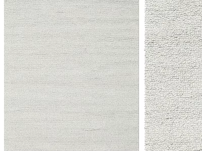 Light Gray Square Rug With Soft Woven Texture For Modern Home Decor 3d model