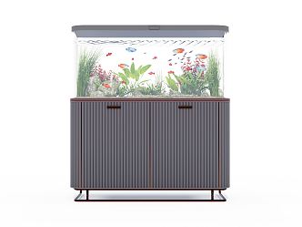 Modern Fish Tank Home Fish Tank 3d model