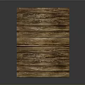 Rustic Wooden Storage Box With Plank Design And Natural Wood Texture