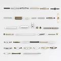 Various Types of Cabinet Handles With Different Styles And Metal Finishes