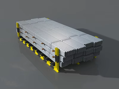 modern angle steel 3d model