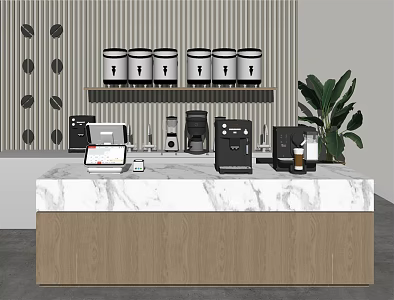Modern Workbench Cafe Workbench 3d model
