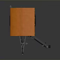 Orange And Green Agricultural Fertilizer Spreader Vehicle With Black Wheels And Mechanical Arm