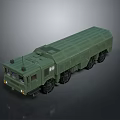 Green Military Tank Armored Vehicle With Wheeled Design And Cargo Compartment