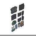 Essential Outdoor Clothing Accessories Puffer Jacket Backpack Cap Gloves and Shoes