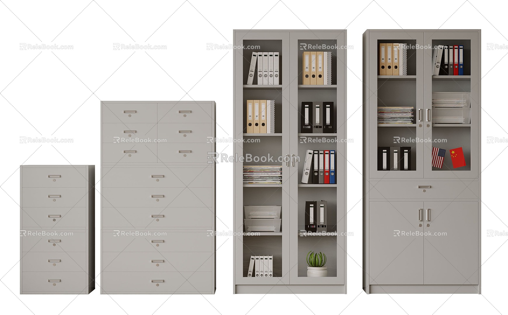 File Cabinet File Cabinet Iron Cabinet File Cabinet Locker Office Cabinet 3d model