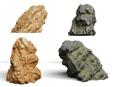 stone rock desert rock forest rock forest stone model