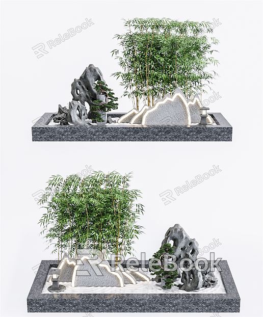 New Chinese landscape sketch gardening sketch model