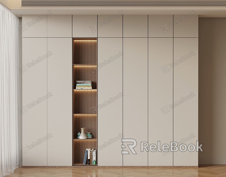 06 wardrobe modern minimalist wardrobe model