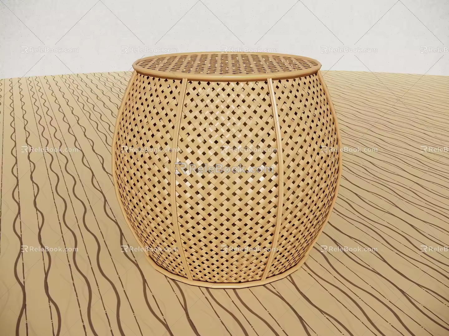 Rattan Small Table Outdoor Table Coffee Table Casual Table 3d model