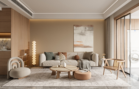 modern living room 3d model