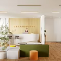 Modern Reading Room Library Reading Room 3d model