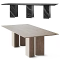 Casamilano marble dining table 3d model