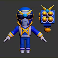 Robot Assistant Small Robot Butler Robot Butler Figure Game Figure 3d model