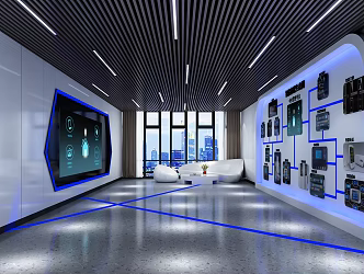Modern Exhibition Hall Science and Technology Exhibition Hall 3d model