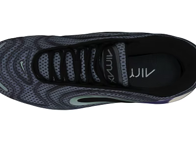 Nike Air Sneakers With Mesh Upper And Black Gray Color Design 3d model