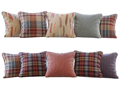 A set of Sanderson fabric pillows model