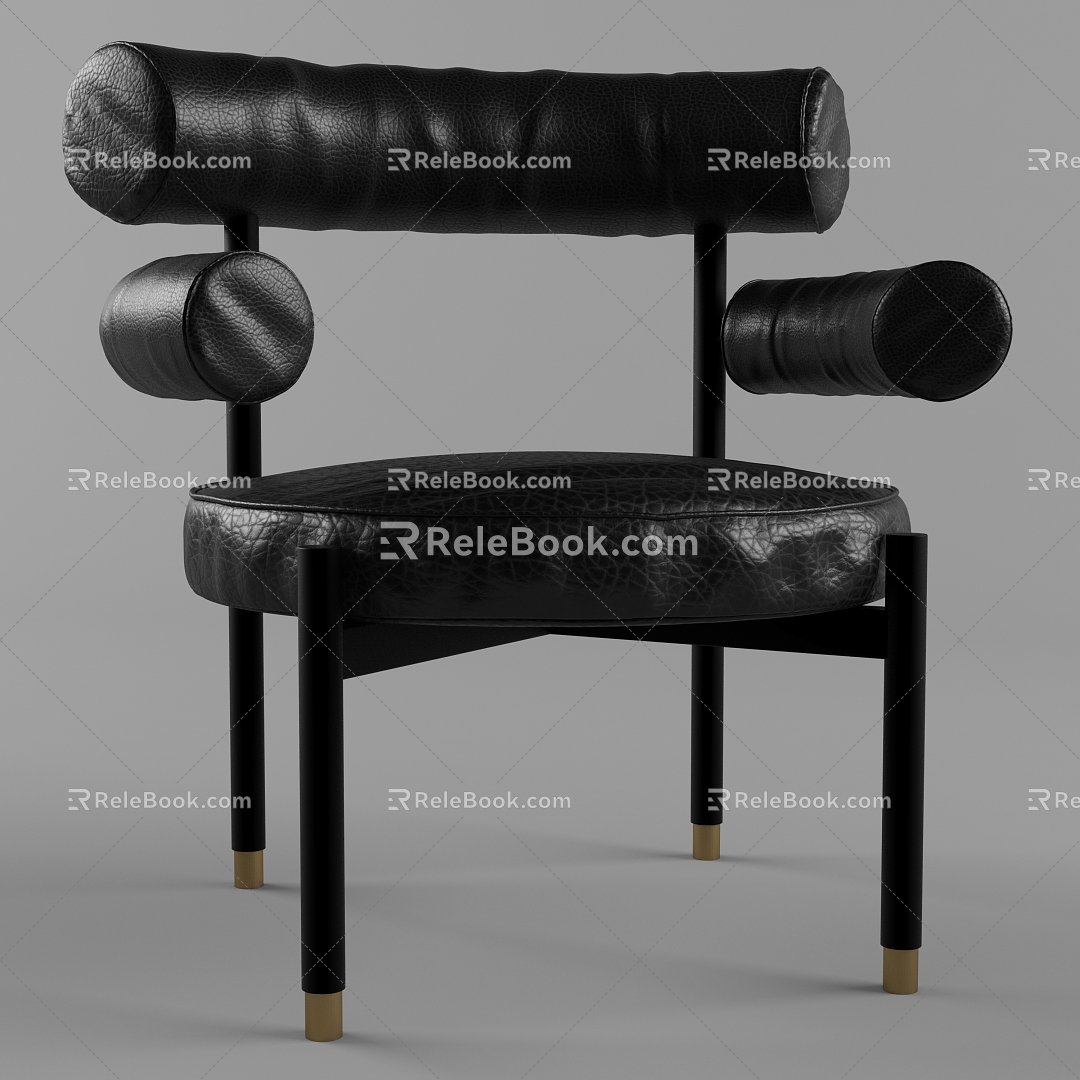 Chair Seat Leisure Chair Single Chair 3d model