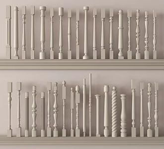 Jane Europe Handrail Post 3d model