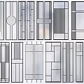 Modern Room Divider Designs With Various Patterns And Materials For Interior Spaces 3d model