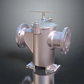 Stainless Steel Industrial Valve With Flange Connections And Top Handle Design