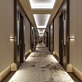 Hotel Room Corridor 3d model