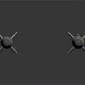 Space Rockets With Yellow And Gray Bodies Featuring Reload Labels And Thrusters