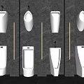 Modern urinal 3d model