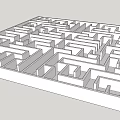 Intricate Maze Design Garden Ornament With Winding Pathways And Geometric Structure